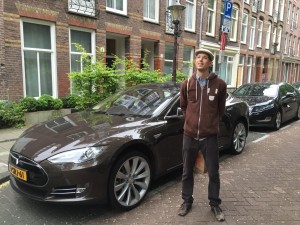 Tesla Model S Brown Amsterdam